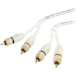 Adnauto - Cable rca Stereo dore 2 Canaux 50cm