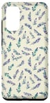 Galaxy S20 Lavender And Green Leaves Tattoos Danish Pastel Case