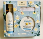 The Body Shop Calm Camomile Cleansing Gift Set Butter Make Up Remover Christmas