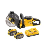 Dewalt DCS691X2 54V XR FLEXVOLT Brushless 230mm Cut Off Saw,2x9Ah Battery Charge