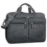 STILORD 'Gigantus' Sacoche Cuir Homme XXL Serviette en Cuir Sac d'enseignant Sac d'affaire Sac bandoulière Homme Sac Professeur Femme, Couleur:Antracite