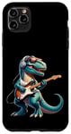 Coque pour iPhone 11 Pro Max Dinosaure Avec Guitare Pour Musicien Guitariste Guitare