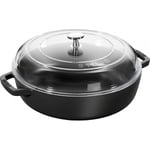 Staub Valurauta Chistera Pata Pyöreä 26 cm, Musta 40501-062-0