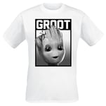 Guardians Of The Galaxy Groot - Square T-Shirt white