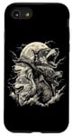 Coque pour iPhone SE (2020) / 7 / 8 Loup Alpha Loup-garou Meme Male Art Artwork Werewolf Wolf