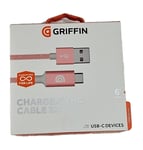 Genuine Griffin 1.8 m Braided USB to USB-C Cable for Apple Samsung Nokia Huawei