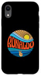 Coque pour iPhone XR Ronaldo T-shirt vintage Sunset Ronaldo Groovy Tie Dye