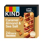 KIND Bars, Gluten Free Snack Bars, Caramel Almond & Sea Salt, High Fibre, Healthy Snack, No Artificial Colours, Flavours or Preservatives, Multipack 24 x 40g