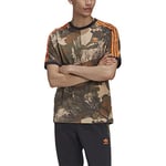 adidas Camo AOP Brooxi/Eargrn/A T-Shirt Homme, Chanvre/Oxyde Brun/Vert Terre/App Orange Signal, FR : M (Taille Fabricant : M)