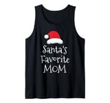 Santas Favorite Mom - Christmas Funny Gift Xmas Pajama Tank Top