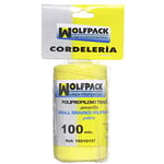 Wolfpack 16010197 Corde tressée en polypropylène Jaune 100 m