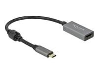 Delock - High Speed - Video Adapter - 24 Pin Usb-C Hann Til Hdmi Hunn - 20 Cm - Grå, Svart - Aktiv