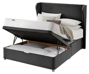 Silentnight 1000 Pkt Eco Double Ottoman Divan Bed- Charcoal