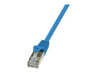 Logilink - Patch-Kabel - Rj-45 (Hane) Till Rj-45 (Hane) - 2 M - F/Utp (Folieöverdraget Oskärmat Tvinnat Par) - Cat 5E - Blå