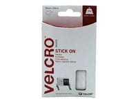 Velcro Stick On - Självhäftande Hook-And-Loop-Fästanordning - 2 X 50 Cm - Vit