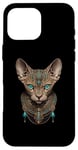 Coque pour iPhone 16 Pro Max Tee-shirt esthétique pour chat sphynx sans poils pour maman chauve