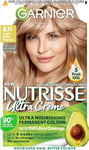 Garnier Nutrisse Creme Blonde Hair Dye Permanent, Up to 100% Grey Hair Coverage,