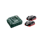 Metabo - Pack 18V de 2 batteries LiHD 4Ah avec un chargeur asc 55 685174000