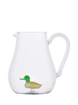 Ichendorf Milano Animal Farm Duck Small Glass Jug, 175ml, Clear/Multi