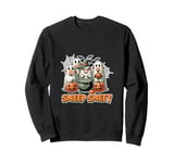 Funny Farm Halloween Shirt Sheep Sheet Pumpkin Sheeps Ghost Sweatshirt