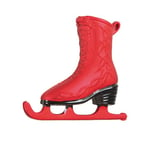 Homéa, Set de 4 Suspensions Patins-Couleur Rouge-Effet Mat-L 8 X H7,5 cm