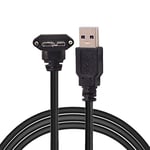 cablecc Câble de données micro USB coudé vers le haut vers 3.0 pour caméra industrielle 1,2 m