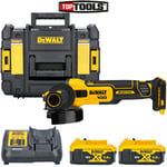 DeWalt DCG409NT 18v XR FlexVolt 125mm Angle Grinder +2 x 5AH Batteries & Charger