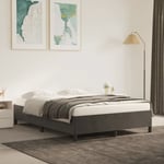 Lit double-140 x 190 cm, Cadre de lit, Lit adulte Gris foncé 140x190 cm Velours JKF479803 MaisonChic