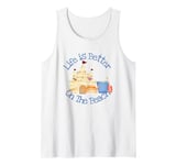 Life Is Better On The Beach Sand Castle Cute Crab Seashore Tank Top