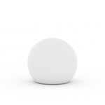 LAMPE A POSER BLANC SPHÈRE ÉCLAIRAGE JARDIN INDOOR BOULE LUMINEUSE BLANCHE