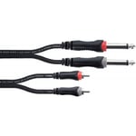 Câble Audio Double Jack Mono - RCA 1 M