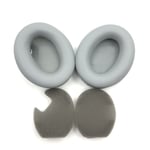 Earpads Coussinets de Rechange Coussinets d'oreille Oreillette de Remplacement Coussins en Mousse pour Casque SONY Sony MDR-1000X WH-1000XM2 M3 M4 head beam cover 1000XM4 cache-oreilles gris (avec coton)