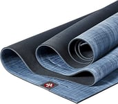 Manduka eKOlite Yoga Mat – Premium 4mm Thick Yoga and Fitness Mt, Eco-Friendly Exercise, Pilates and Sport Accessory, Biodegradable - 71 Inch, Ebb-Marbled Blue Color