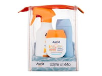 Astrid Sun Family Sun Protection Kit: Spray Sun Lotion SPF30, 270 ml + aurinkovoide kasvoille ja vartalolle lapsille SPF50, 60 ml + After Sun Milk beetakaroteenilla, 200 ml