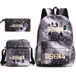 Dörrar roblox tre delar ryggsäck Starry Sky Black ~ 1 tre delar