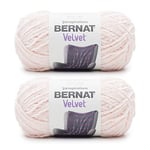 Bernat Velvet Blush Pink - Lot de 2 paquets de 300 g - Polyester - 5 Bulky - 200 m - Tricot/Crochet