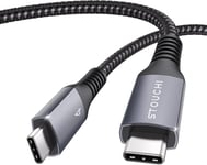 Câble Thunderbolt 4 1m,Câble TB4 écran 8K/Double 4K60Hz/Transfert de Données 40 Gbps Câble de Charge USB C 100 W,Compatible Avec MacBok M1,Mac Studio,écran Studio,iMac,SSD Externe,eGpu,Dock