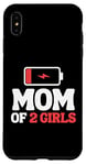 Coque pour iPhone XS Max Two Daughters Mother's Day Mom of 2 Girls