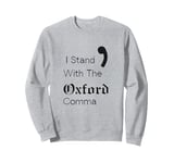 Oxford Comma Funny English Grammar Sweatshirt