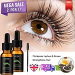 2 x 10ML❤️ Castor Oil Longer & Thicker Eyebrows Eyelashes Hair Growth Care 🔥✅