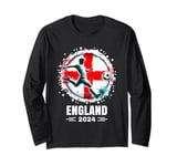 England Player Sports Vintage Men Boys England 2024 Long Sleeve T-Shirt