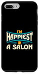 Coque pour iPhone 7 Plus/8 Plus Citation « I'm Happiest In A Salon Hair Love »