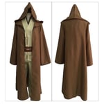 Plus Size Star Wars Jedi-kostymer - Anakin Replica för män och kvinnor | Cosplay Party Outfit | Kläder med filmtema Brown Set 36