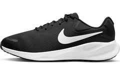 Nike Men's Revolution 7 (Extra Wide) Sneaker, Black White, 10 UK