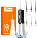 Cordless Water Flosser 3 Modes, 5 Intensities, 6 Jet Tips, USB Rechargeable