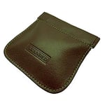 Snap Top Leather Stitched Coin Purse