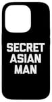 Coque pour iPhone 14 Pro T-shirt homme asiatique secret drôle dicton sarcastique humour asiatique