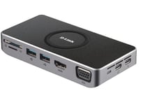 D-LINK 8-in-1 USB-C Hub with HDMI x2