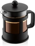 BODUM 1784-01 Kenya 4 Cup French Press Coffee Maker, Black, 0.5 L, 17 Oz