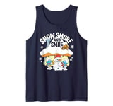 The Smurfs Christmas Snow, Smurf And Smile Tank Top